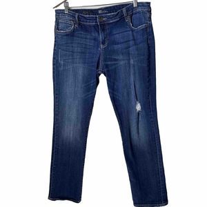 KUT From The Kloth Jeans Womens Catherine Boyfriend Medium Wash Stretch Size 14